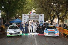 Podio: Luciano Cobbe, Fabio Turco (Ford Focus WRC #5, Meteco Corse Srl), Andrea Dalmazzini, Giacomo Ciucci (Peugeot 207 S2000 #1, Modena Racing Team), Francesco Fanari, Silvio Stefanelli (Ford Fiesta R R5 #12), TROFEO RALLY TERRA